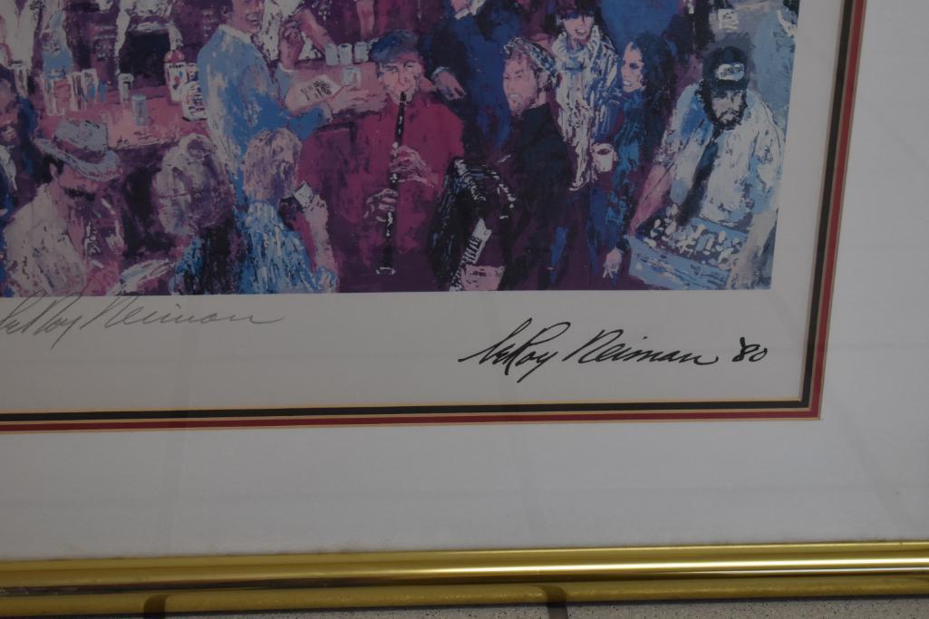 Leroy Neiman Art Print, Framed, Double Signed 46 1/2 x 30 1/2