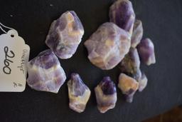Raw Amethyst in Natural Formations 11 pc, 2 lb 8.5 oz