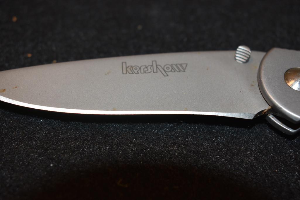 Kershaw Folding Knife, marked KAI 1640 Vapor, Design by Ken Onion