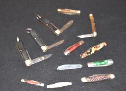 Grouping of misc pocket and folding knives, estate lot