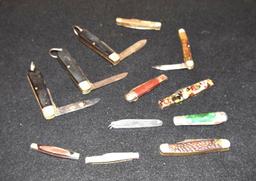 Grouping of misc pocket and folding knives, estate lot