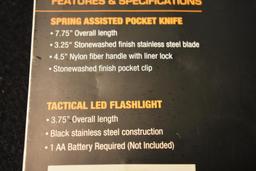 Tac Force Folding knife and LED Flashlight new in package