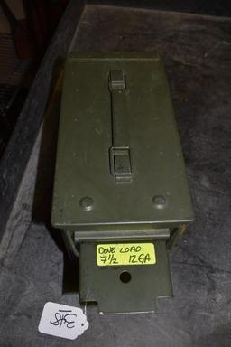 OD Green Ammo Can with apx 200 Rounds 12 ga Mixed Rounds