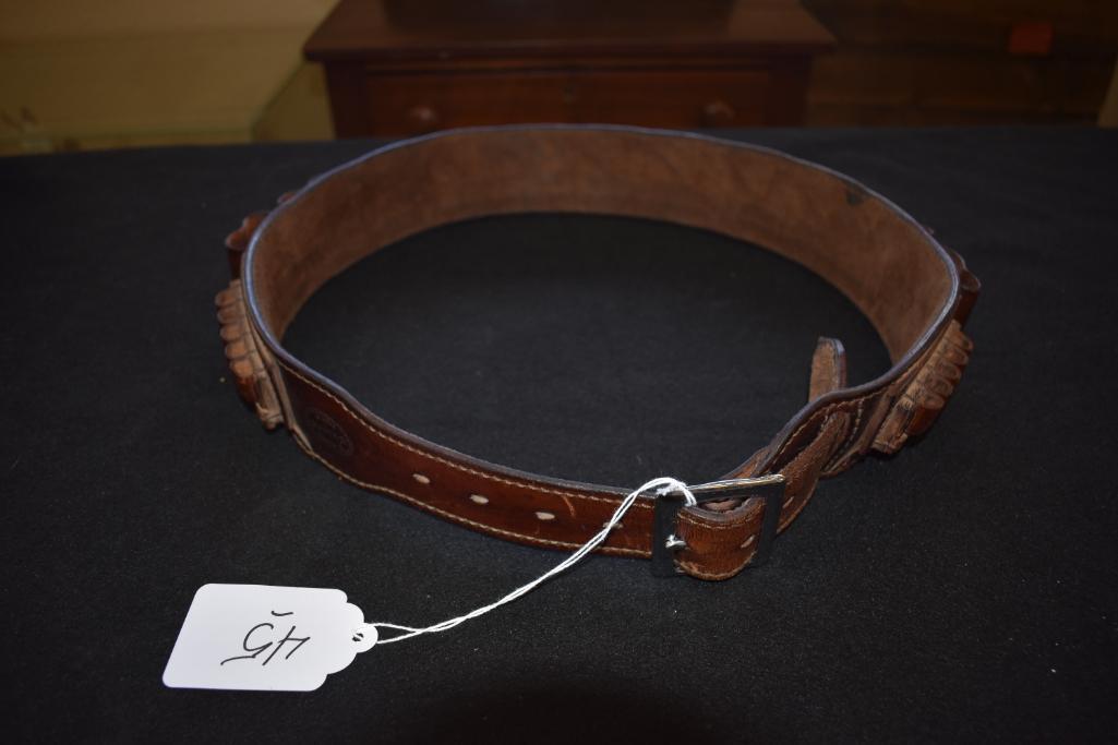 SASS Style Leather Belt, Custom Made by Wm Brown of Tombstone, AZ.