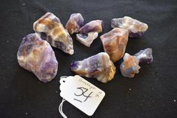 Specimans of raw Amethyst in Natural Formations