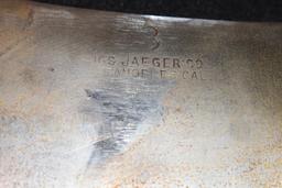 Rare Jaeger Co. Los Angeles, CA Antique Meat Cleaver