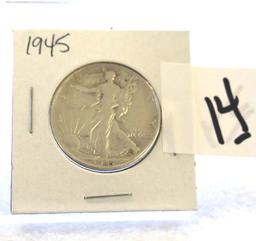 1945 Walking Libery Half Dollar