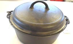 5 Quart Cast Iron Dutch Oven, Porcelian Lined Lid