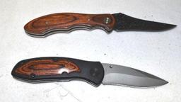 Frost Cutlery Folding Knives with sheaths