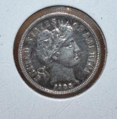 1903 Barber Dime, Exc. Detail