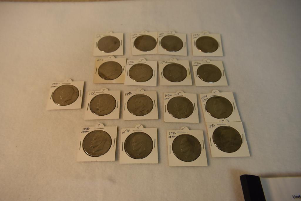 1776-1976 Commemorative IKE Dollars 17 Total