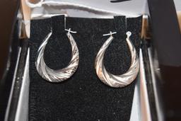 14K White Gold Earrings