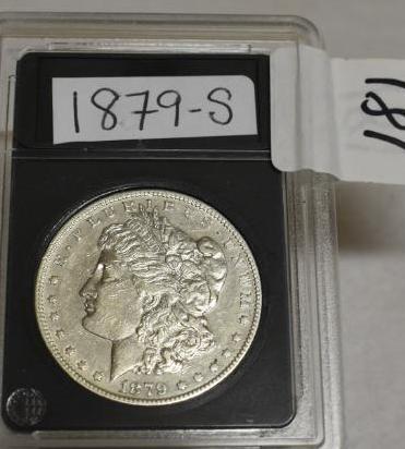 Super key date 1879-S U S Morgan Silver Dollar 2nd Reverse, Early Coin