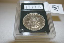 Super key date 1879-S U S Morgan Silver Dollar 2nd Reverse, Early Coin