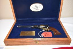 Presentation Cased United States Navy Percussion Revolver with Gold Details