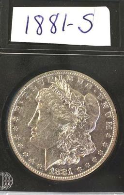 US Morgan Silver Dollar 1881-S