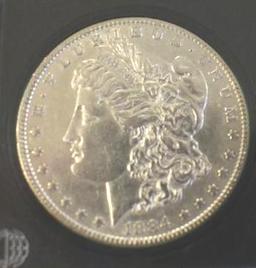 US Morgan Silver Dollar, 1884 Nice Details