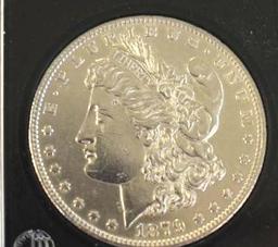 U S Morgan Silver Dollar 1879-S, 3rd Reverse ; Bright Mirror Shine