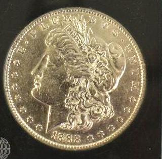 US Morgan Silver Dollar 1888-O, Nice brilliant shine