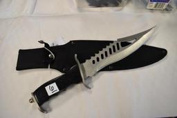 Jumbo Fantasy Bowie Knife by Frost Cutlery with Sheath