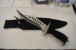 Jumbo Fantasy Bowie Knife by Frost Cutlery with Sheath