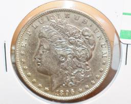 1896 US Morgan Silver Dollar, full Liberty, Great Details