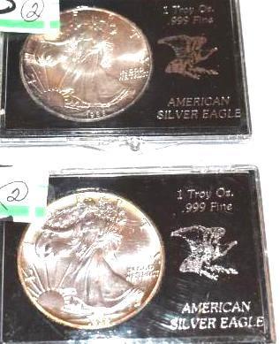 One Dollar American Silver Eagle Coin, 1 Troy Oz .999 Fine Silver