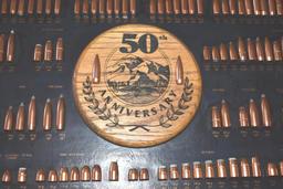 50th Anniversary Sierra "The Bulletsmiths" Bullet Board Display