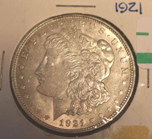 1921 US Morgan Silver Dollar, Nicely Detailed
