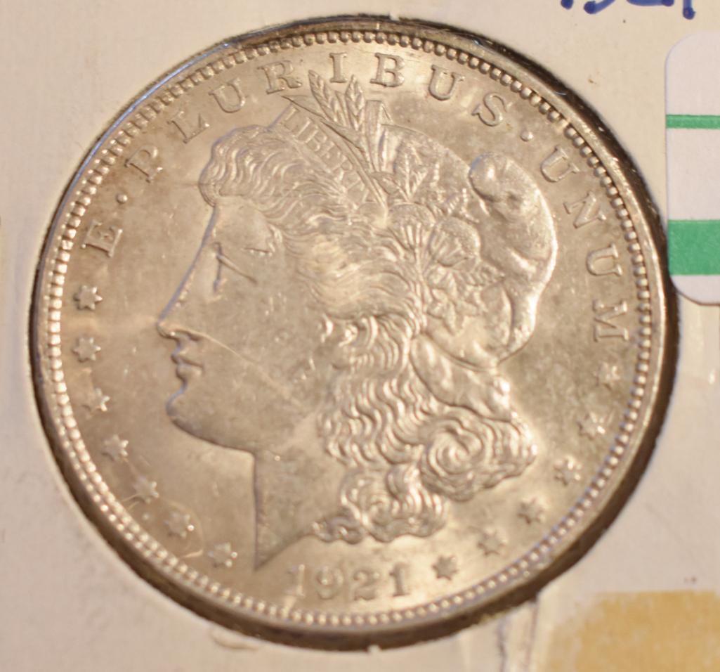 1921 US Morgan Silver Dollar, Nicely Detailed