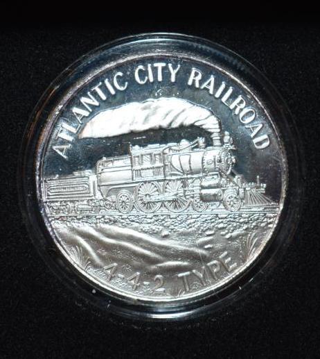Railway Proof 1 Oz Silver Coins .999 Fine Silver in Velour Presentation Case: Balloon Stack...