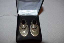 Pair of Fancy Drop Pierced Earrings, Sterling Stamped NF 925