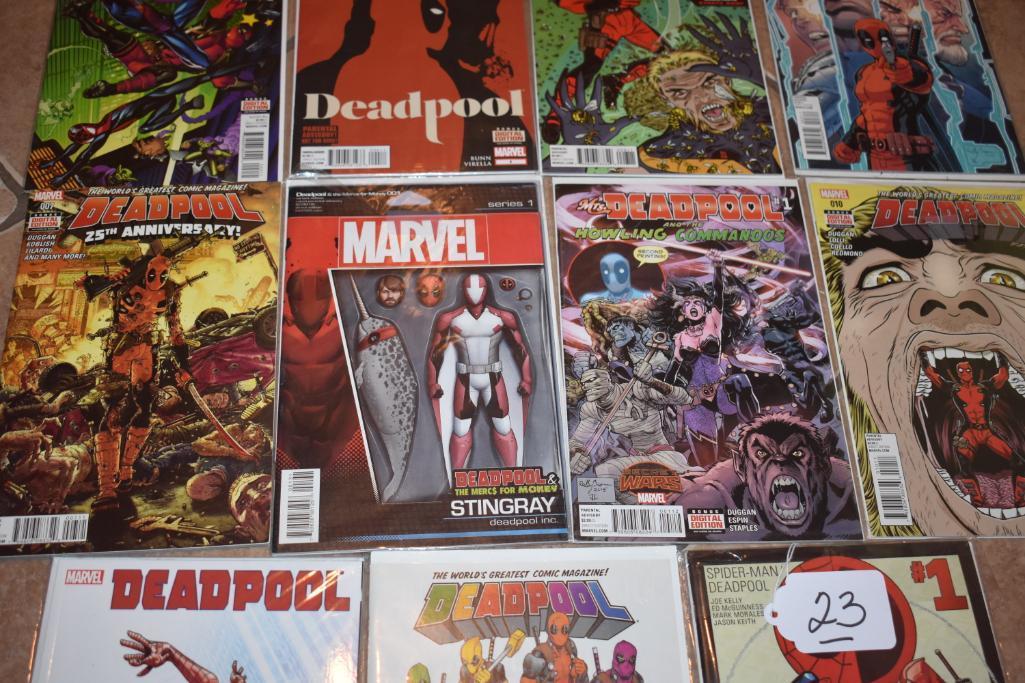 Grouping of 15 Collector Comic Books, Marvel, Deadpool and others