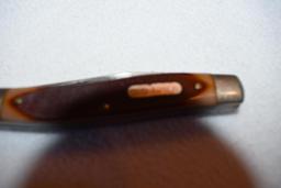 Group of 4 Vintage Folding Knives: Old Timer, super Razor by Imperial; Adv Comp.of Bemidji Creamery,