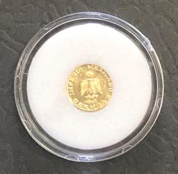 Uncirculated coin 1865 Mexican Emperor Maximillian Gold (or similar)