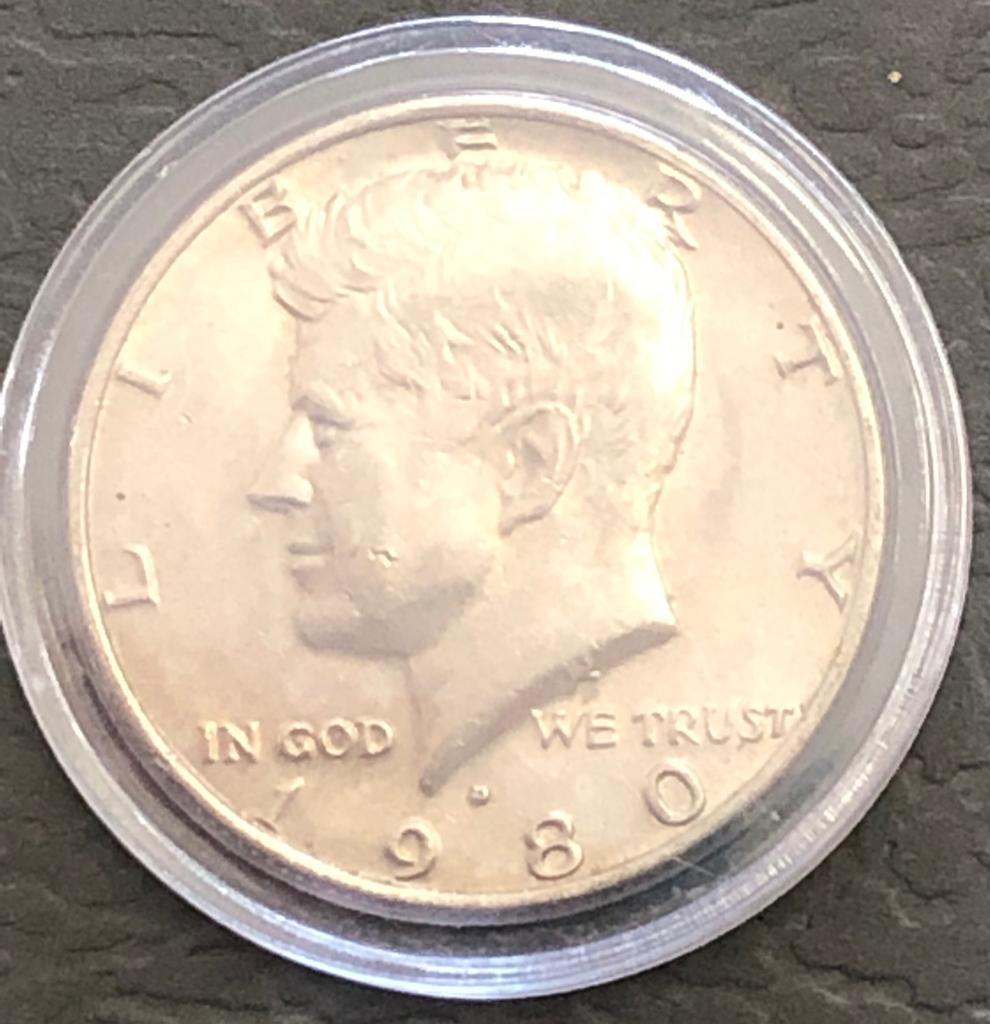 1980d Kennedy Half Dollar