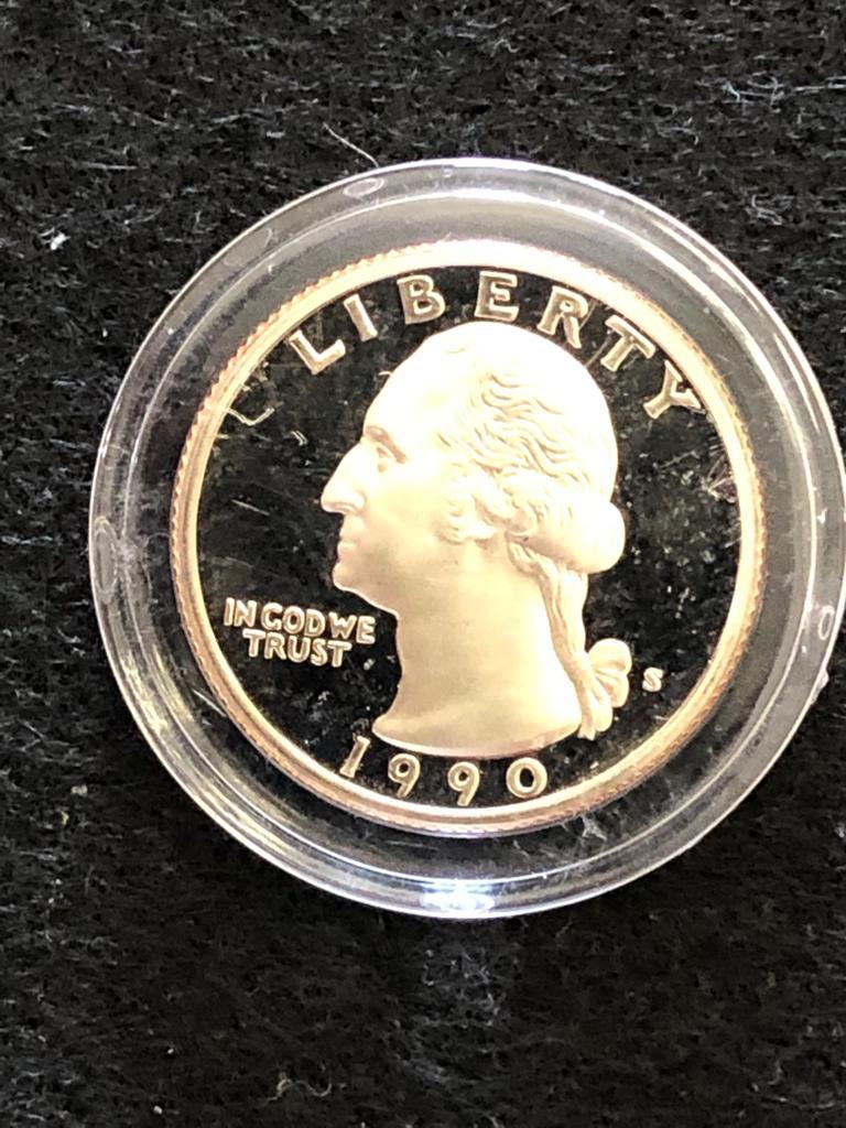 1990S PROOF QUARTER