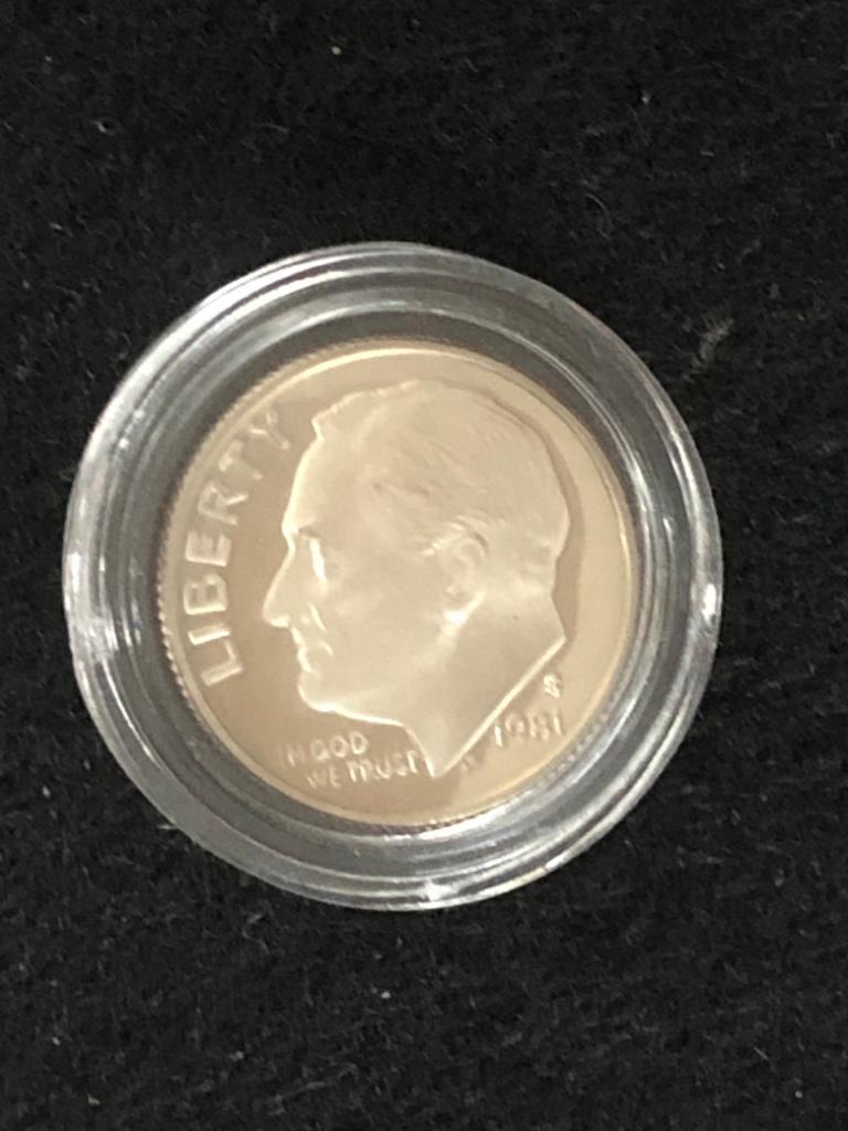 1981 S Dime Proof