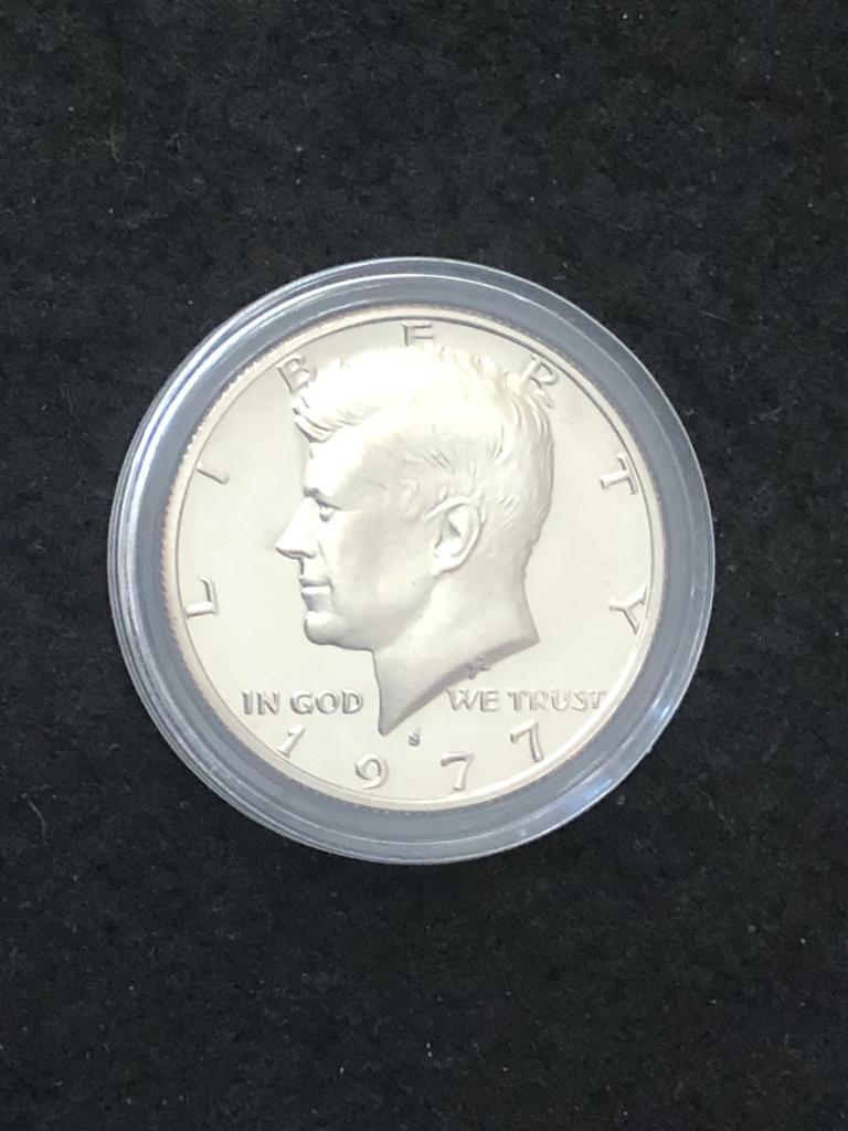 1977S PROOF KENNEDY HALF DOLLAR