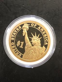 JOHN QUINCY ADAMS: PRESIDENTIAL $1 PROOF