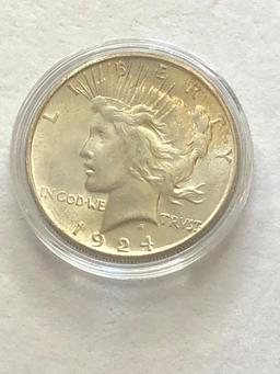 1924S Silver Peace Dollar