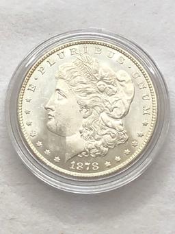 1878 7/8TF Strong Morgan Dollar