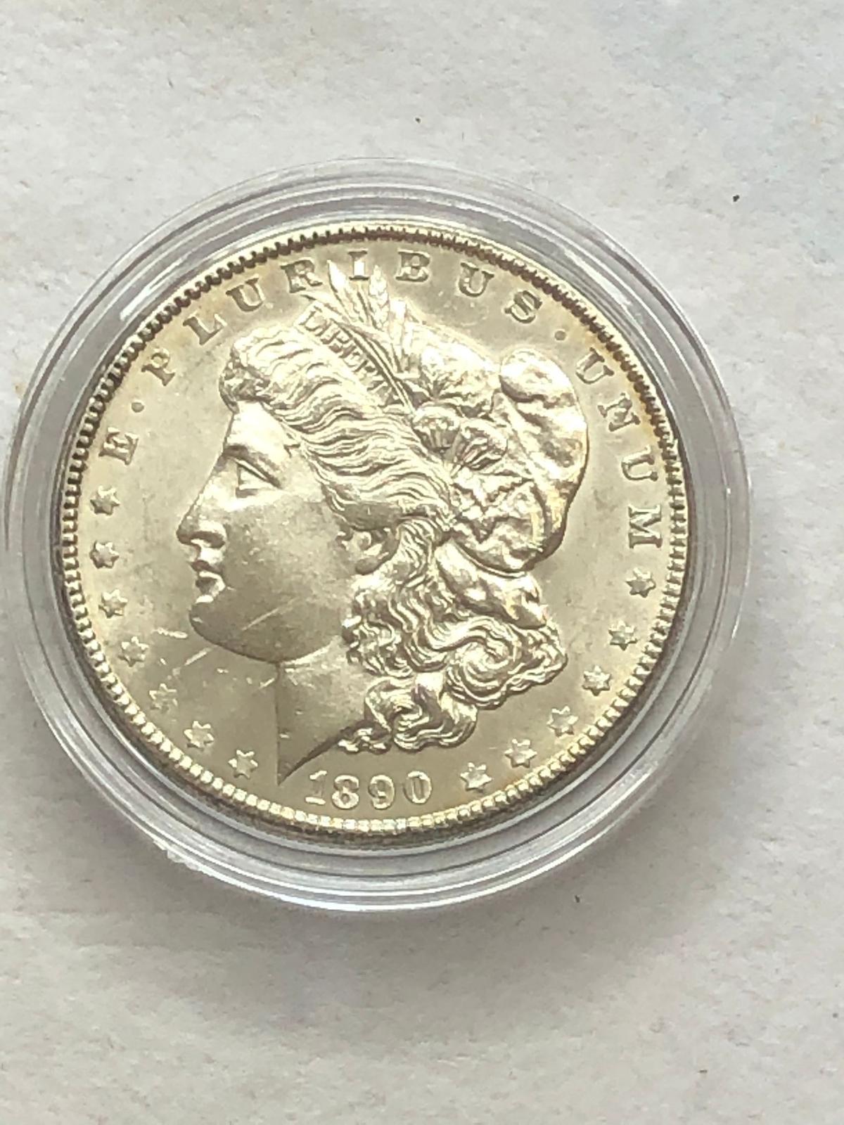 1890 Morgan Silver Dollar