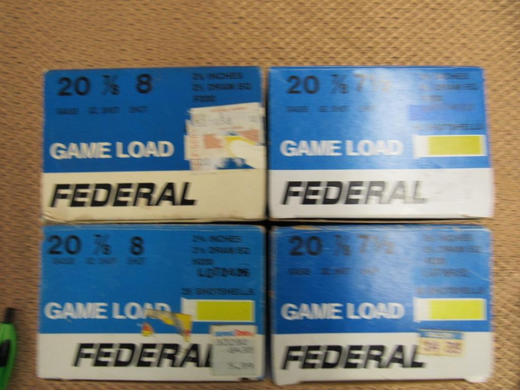 x4 boxes of 20ga. 100rds total.