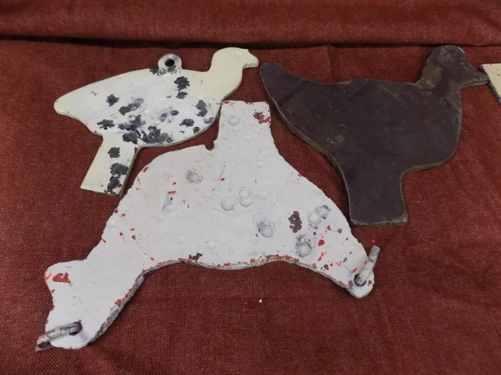 homemade steel target plates. 5pc total