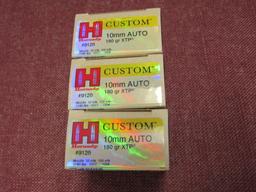 3 boxes of Hornady Custom 10mm auto ammo