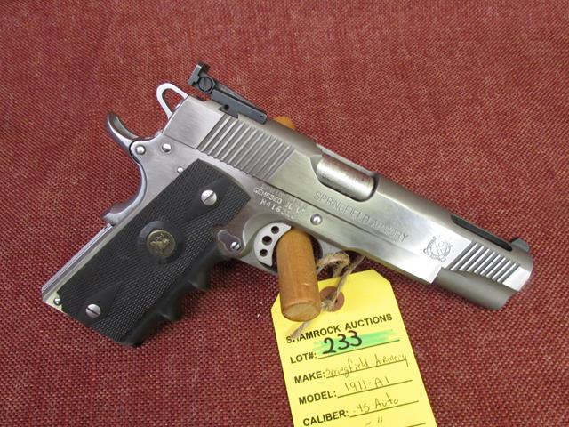 Springfield armory 1911-A1 .45 auto pistol. sn: N416323