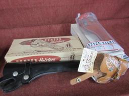 Vintage Hoslter Lot, Hunter Holsters 2 with Original Box