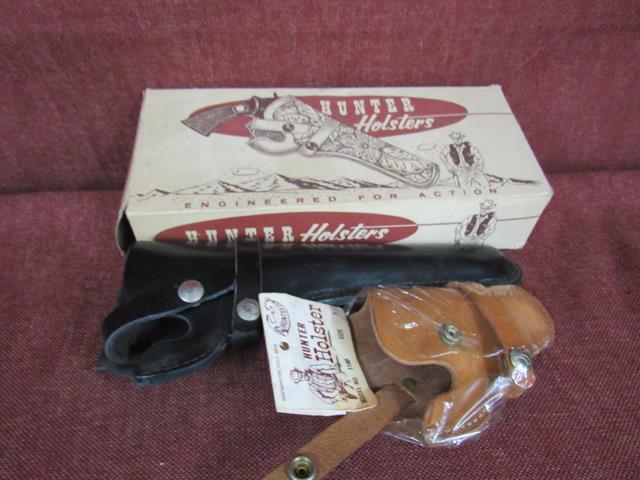 Vintage Hoslter Lot, Hunter Holsters 2 with Original Box