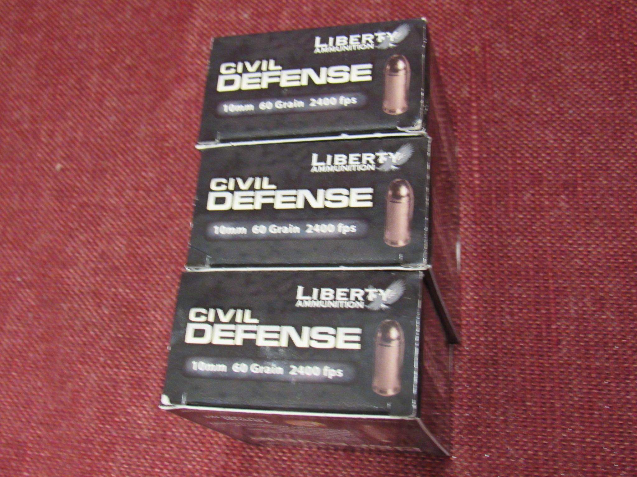 3 boxes of Civil Defense 10mm ammo